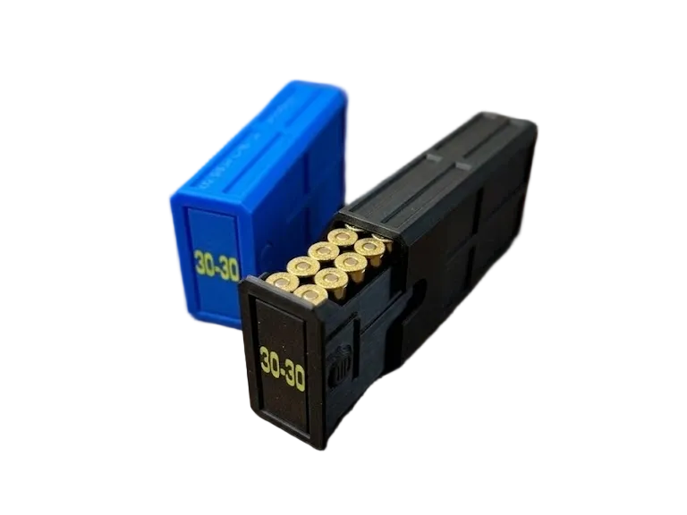 30-30 Stackable Sliding Tray Ammo Container 20 Rounds Compact Dual Locking Mechanism EDC Range Day 3D Printed Secure Closure