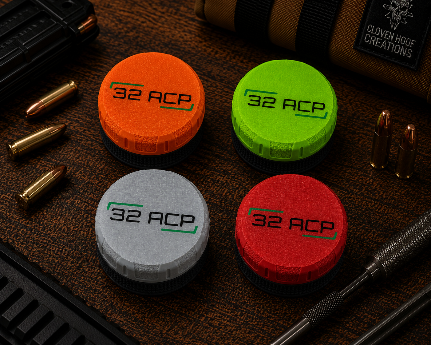 32ACP Pocket Puck Ammunition Holder – Holds 25 Rounds