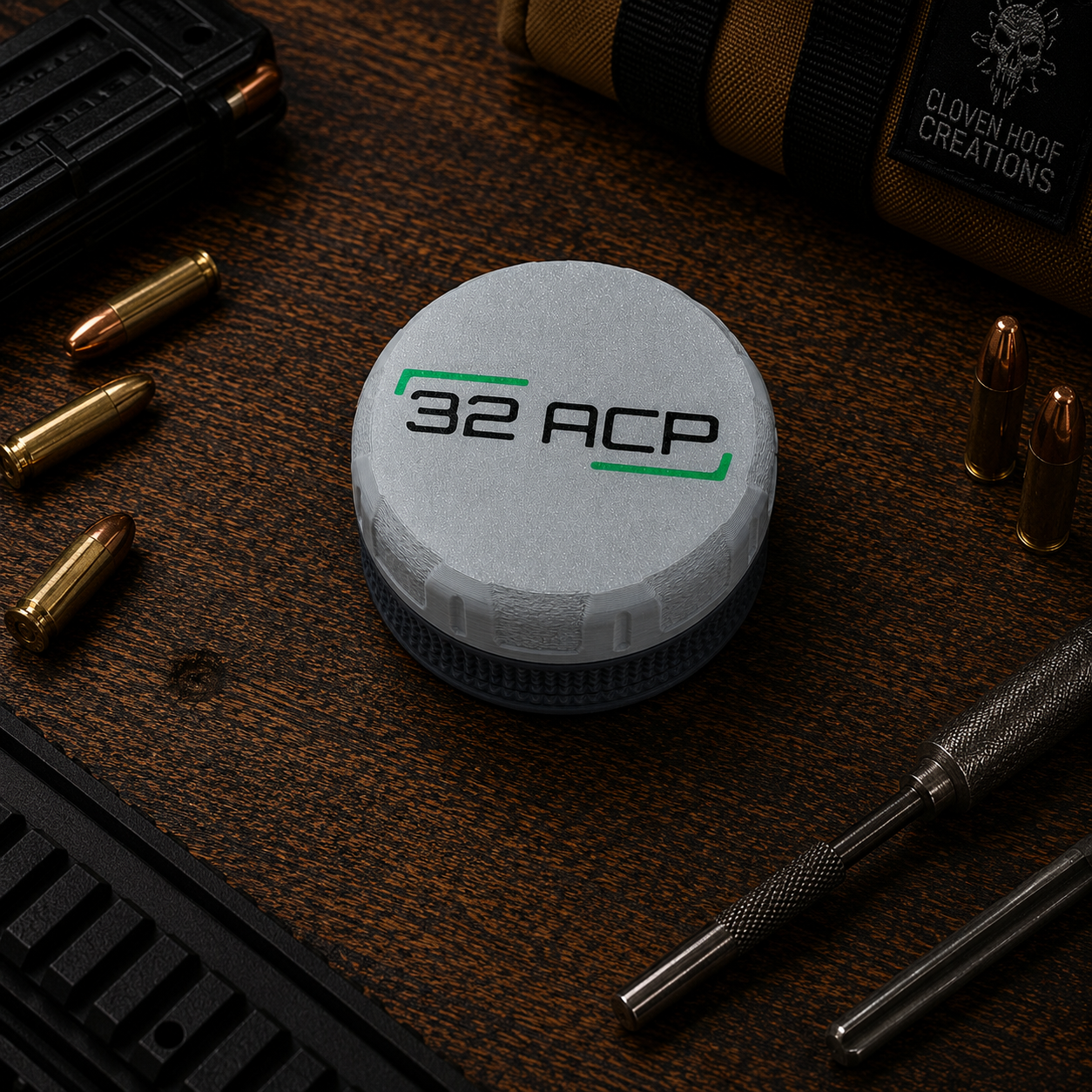 32ACP Pocket Puck Ammunition Holder – Holds 25 Rounds