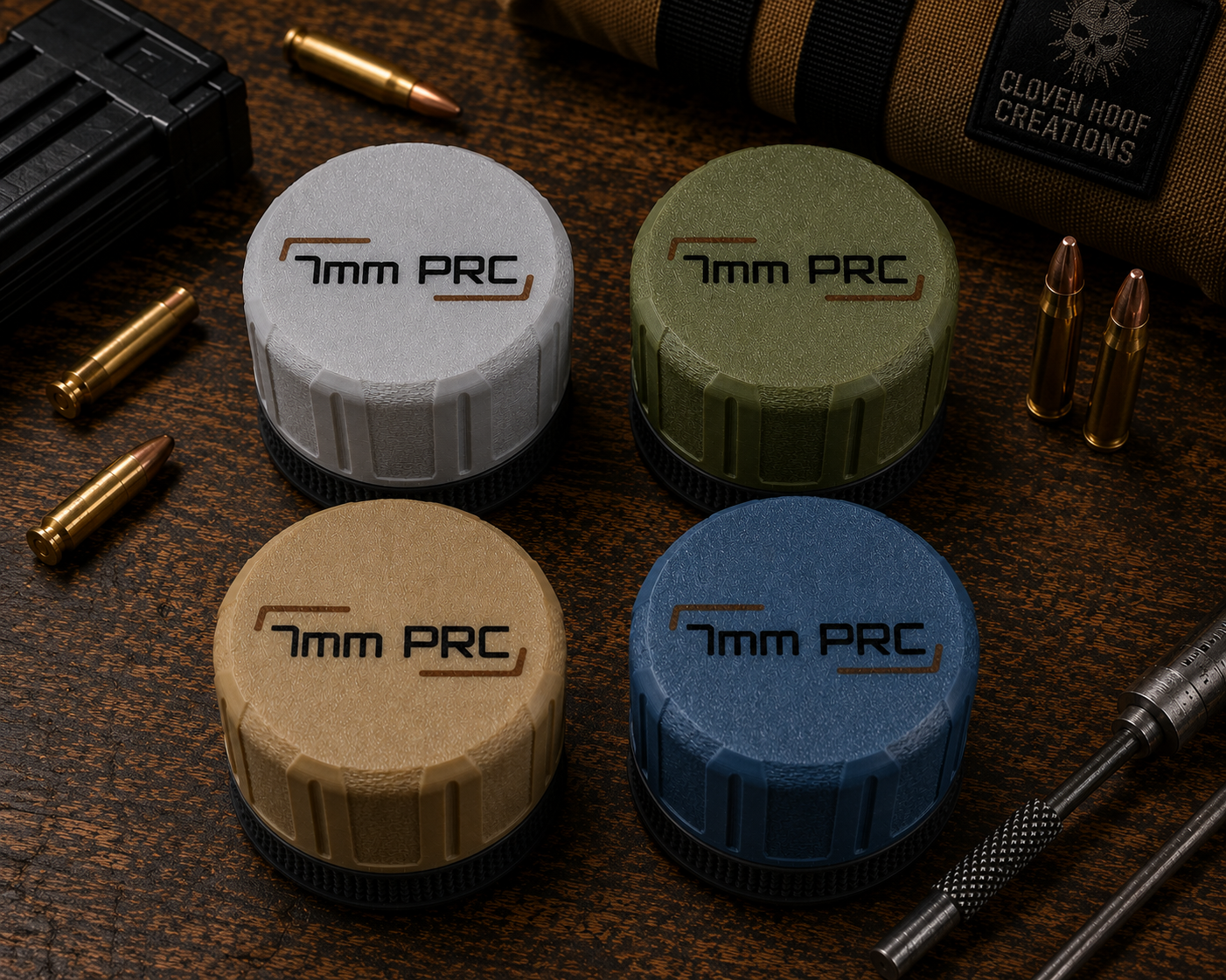 7mm PRC Pocket Puck Ammunition Holder – Holds 13 Rounds