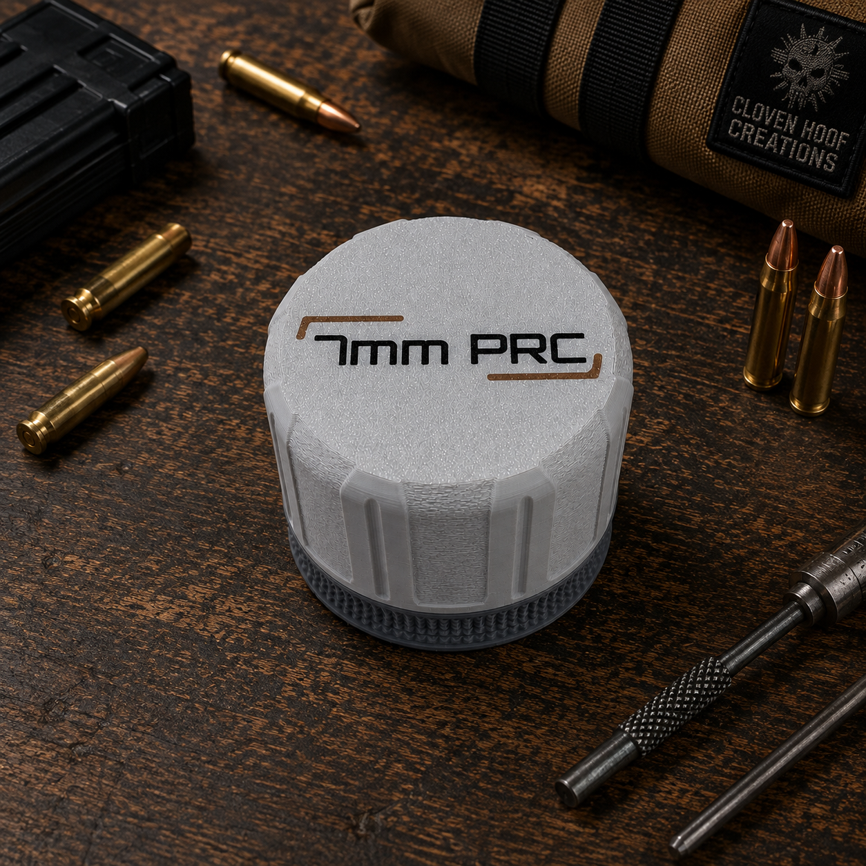 7mm PRC Pocket Puck Ammunition Holder – Holds 13 Rounds