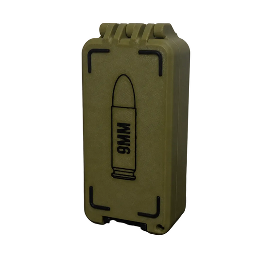 9MM Luger Ammo Box - 60 Round Stackable Locking Ammo Storage Case | 3D Printed