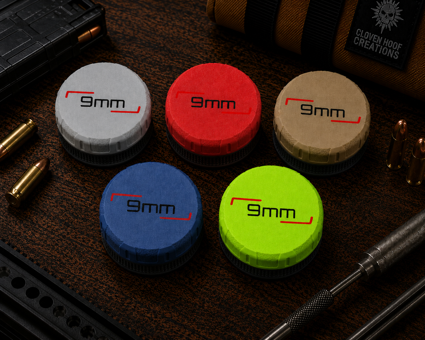 9MM Pocket Puck Ammunition Holder – Holds 20 Rounds