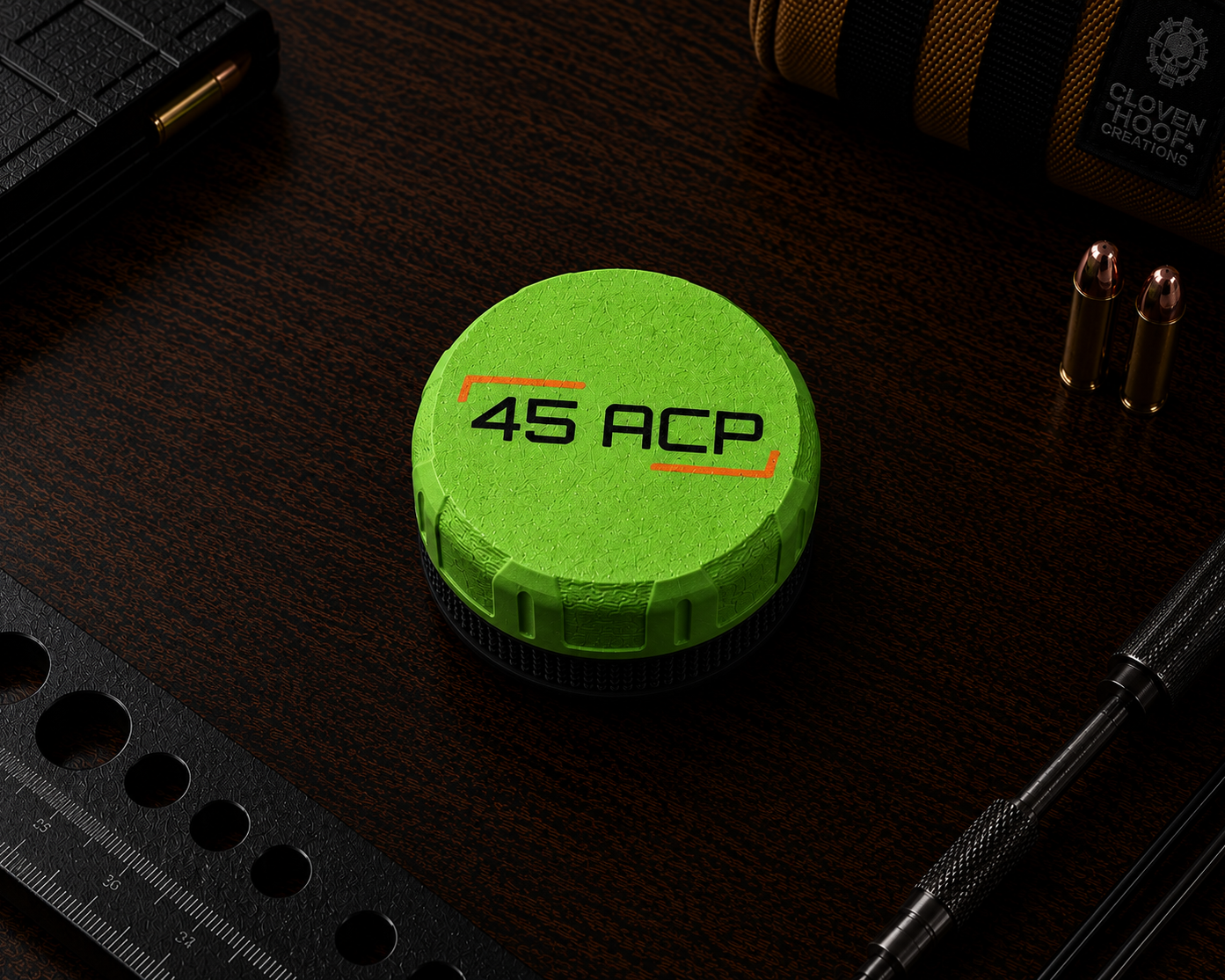 45ACP Pocket Puck Ammunition Holder – Holds 16 Rounds