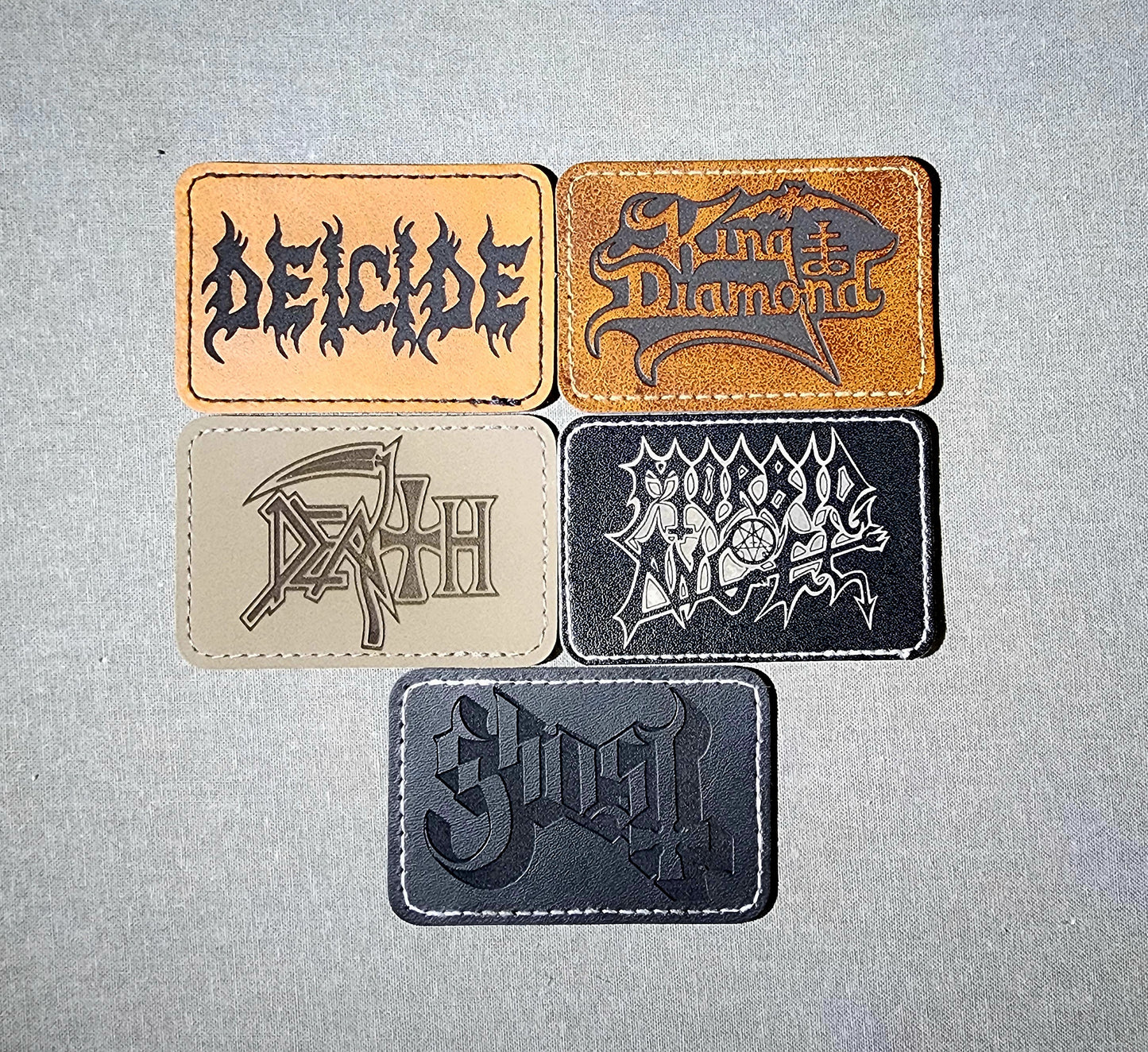 Ice Nine Kills Logo Trucker Hate Laser Engraved Leatherette Patch